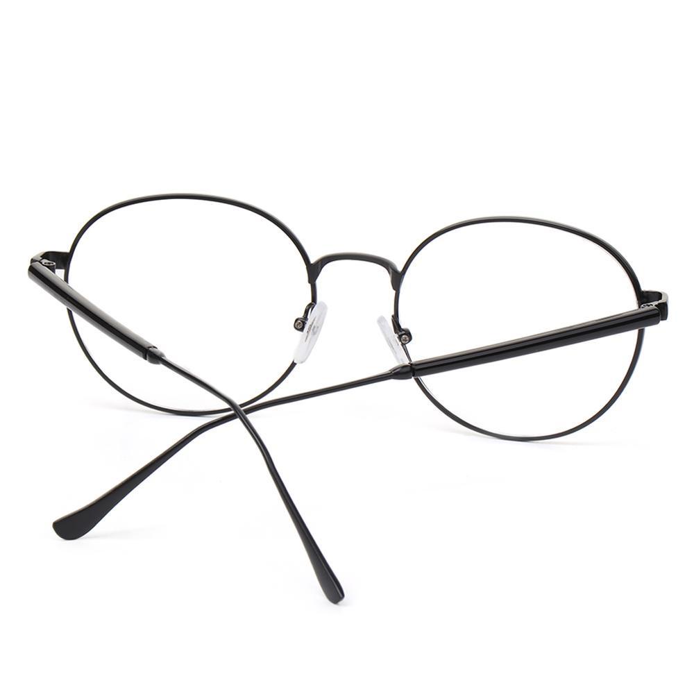 MOILYVN Kính Gọng Kim Loại Tròn Siêu Nhẹ Thời Trang