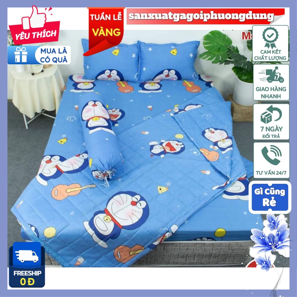 Ga trải giường bo chun 1m2x2m,1m6x2m vải cotton poly