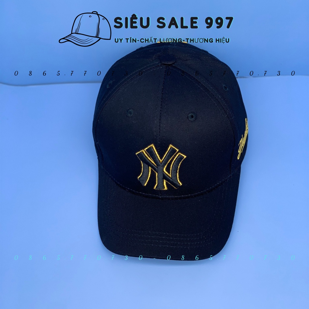 MŨ LƯỠI TRAI KAKI NN-Y VIỀN VÀNG THỜI TRANG NAM NỮ CAO CẤP