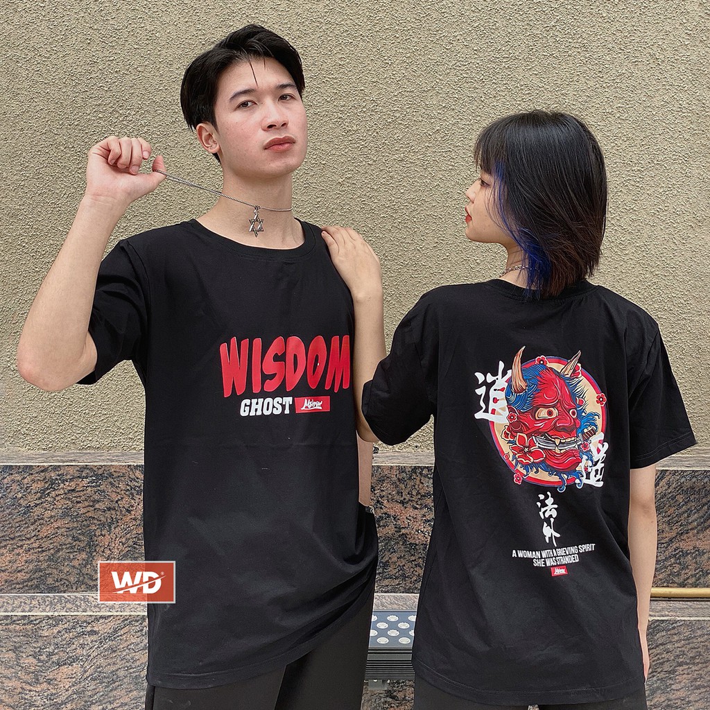 [HÌNH THẬT 100%]Áo thun, áo phông cặp đôi wisdom cao cấp Wado chất liệu 100% cotton dày, dáng unisex