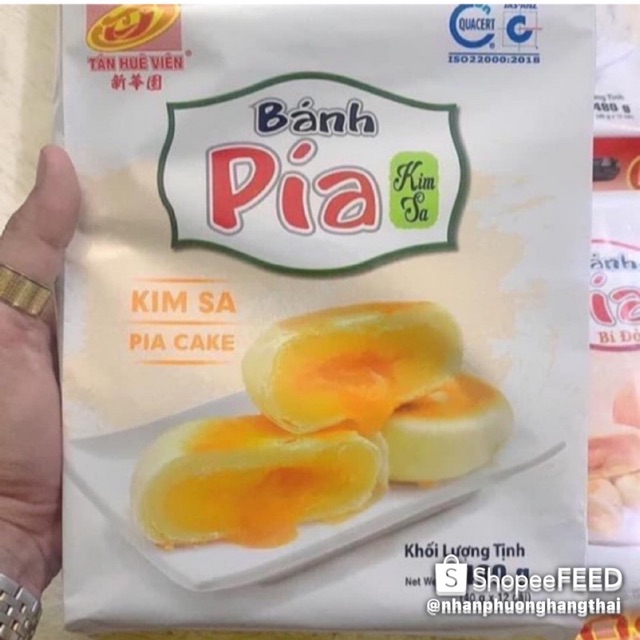 BÁNH PÍA KIM SA TRỨNG MUỐI ĐẬU ( TÂN HUÊ VIÊN)