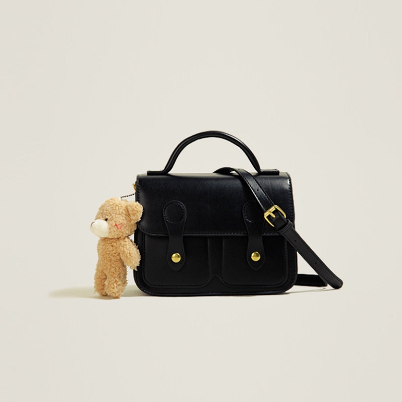 Túi đeo chéo IELGY trang trí hình chú gấu phong cách cổ điển dễ phối đồ thời trang dành cho nữ