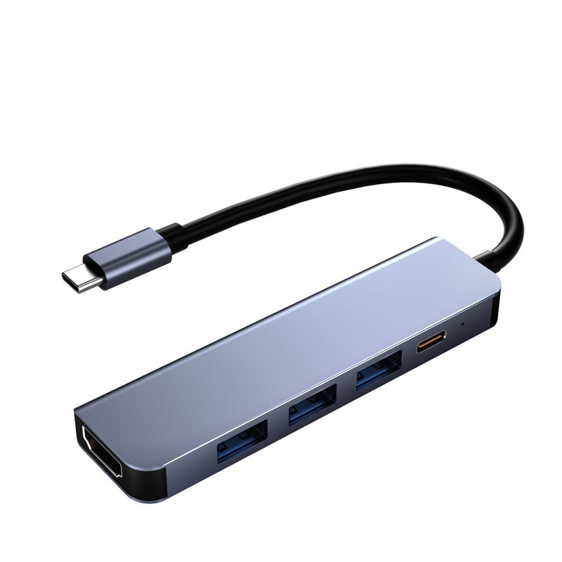 New 5 in 1  Type-c HUB USB C to HDMI Adapter 4K HDMI 3 Port USB3.0 PD 3.0