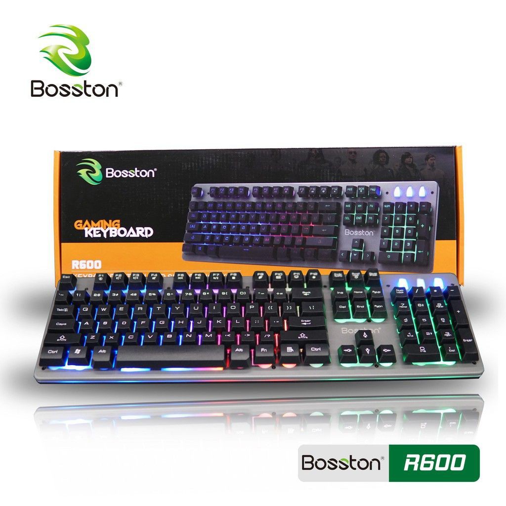 [GHD][FREESHIP] BÀN PHÍM GAMING LED GIẢ CƠ BOSSTON R700 - R600 [SỈ] | BigBuy360 - bigbuy360.vn