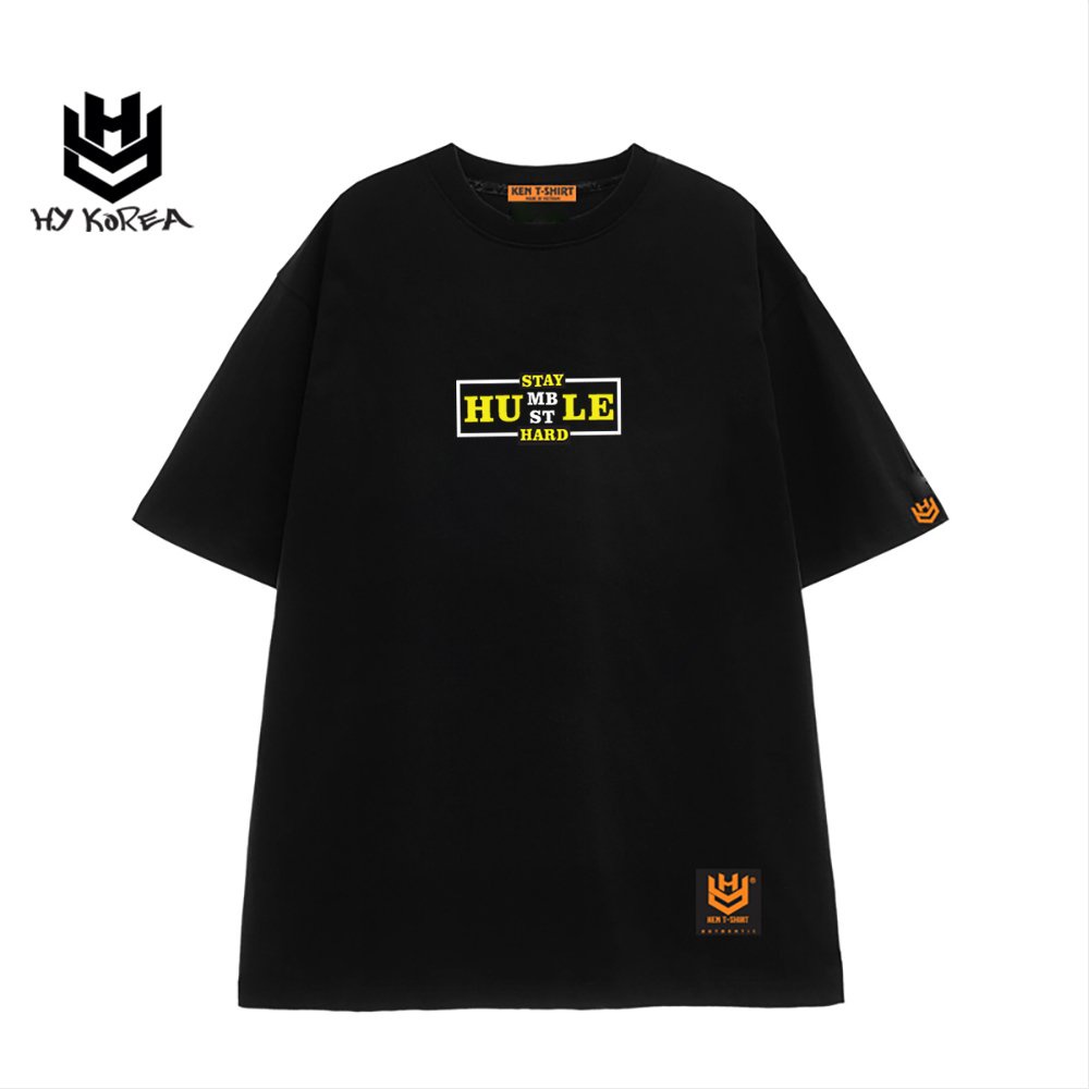 Áo thun tay lỡ HY KOREA nam nữ form rộng in hình Mặt cười Matednal 738