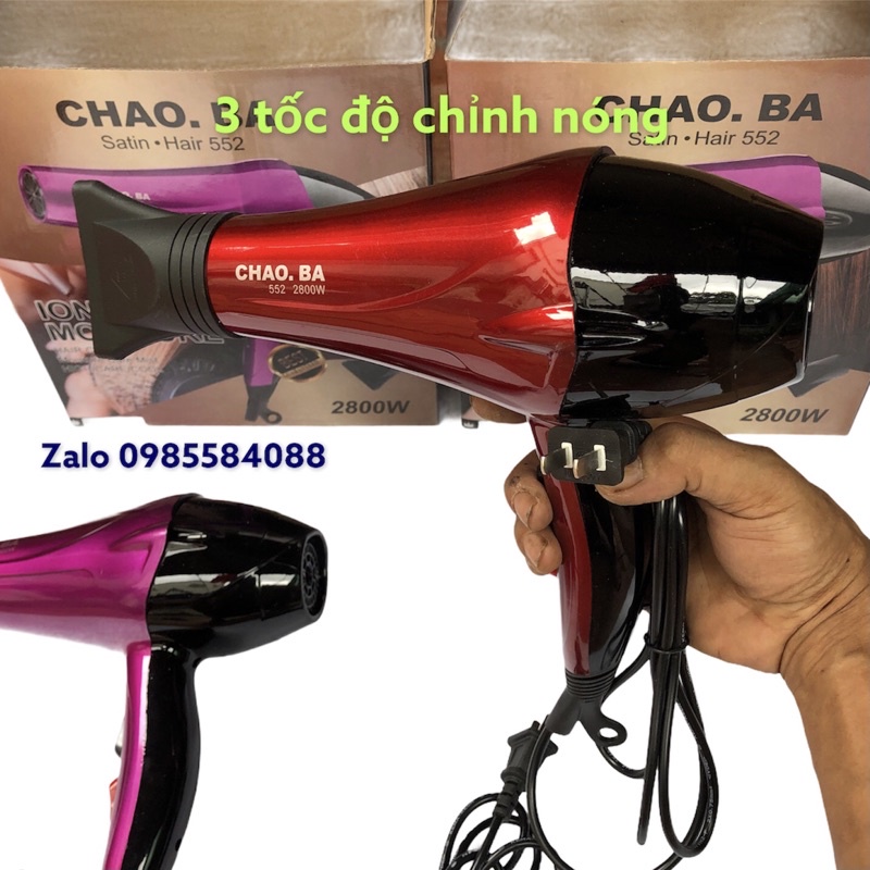 máy sấy tóc CHAO.BA Hair 552-công suất 2800w chất lượng giá tốt nhất thị trường