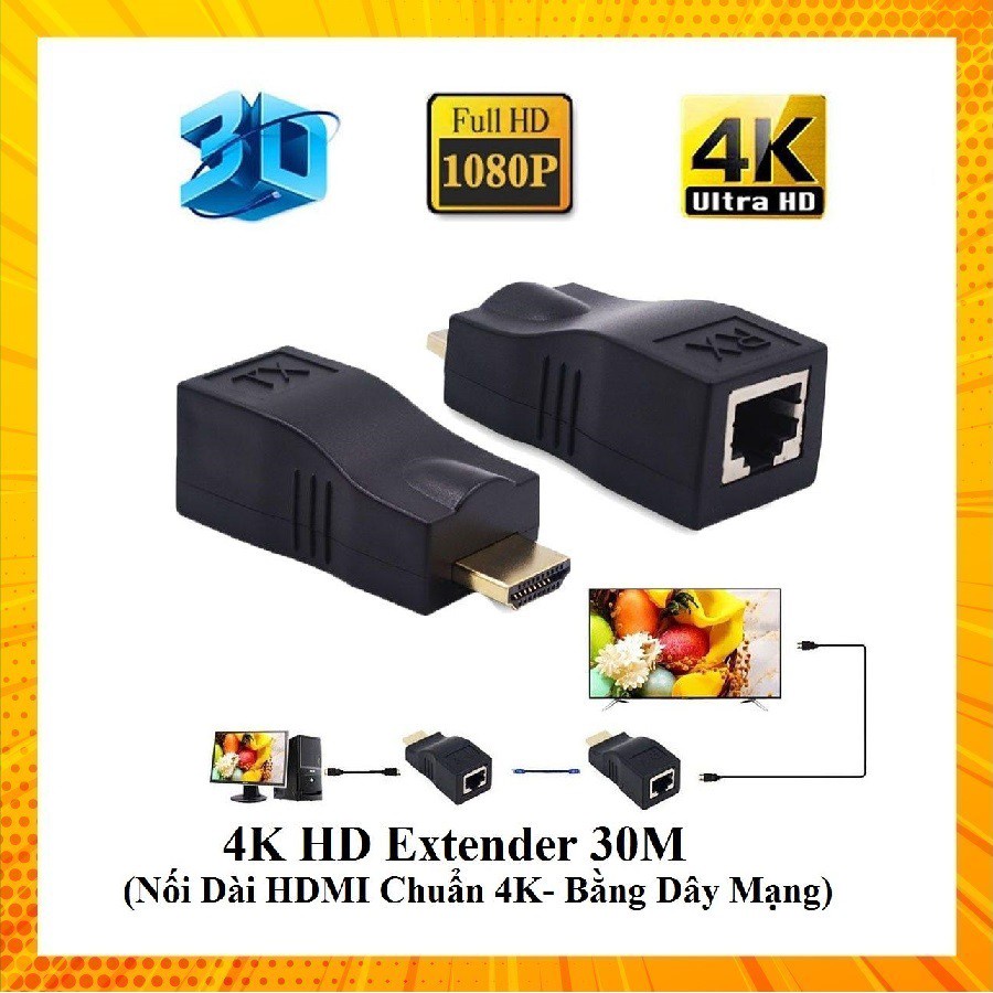 Bộ Chuyển 4k Hd Extender 30m