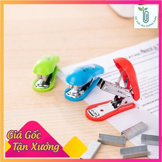 Dập ghim mini deli, đính kèm 1000 chiếc ghim 12 trang/ e0253
