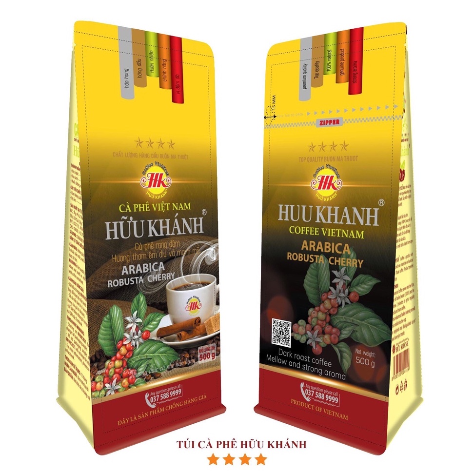 Cà phê bột Hữu Khánh - HK 4 SAO (500gr) - HK SÁNG TẠO
