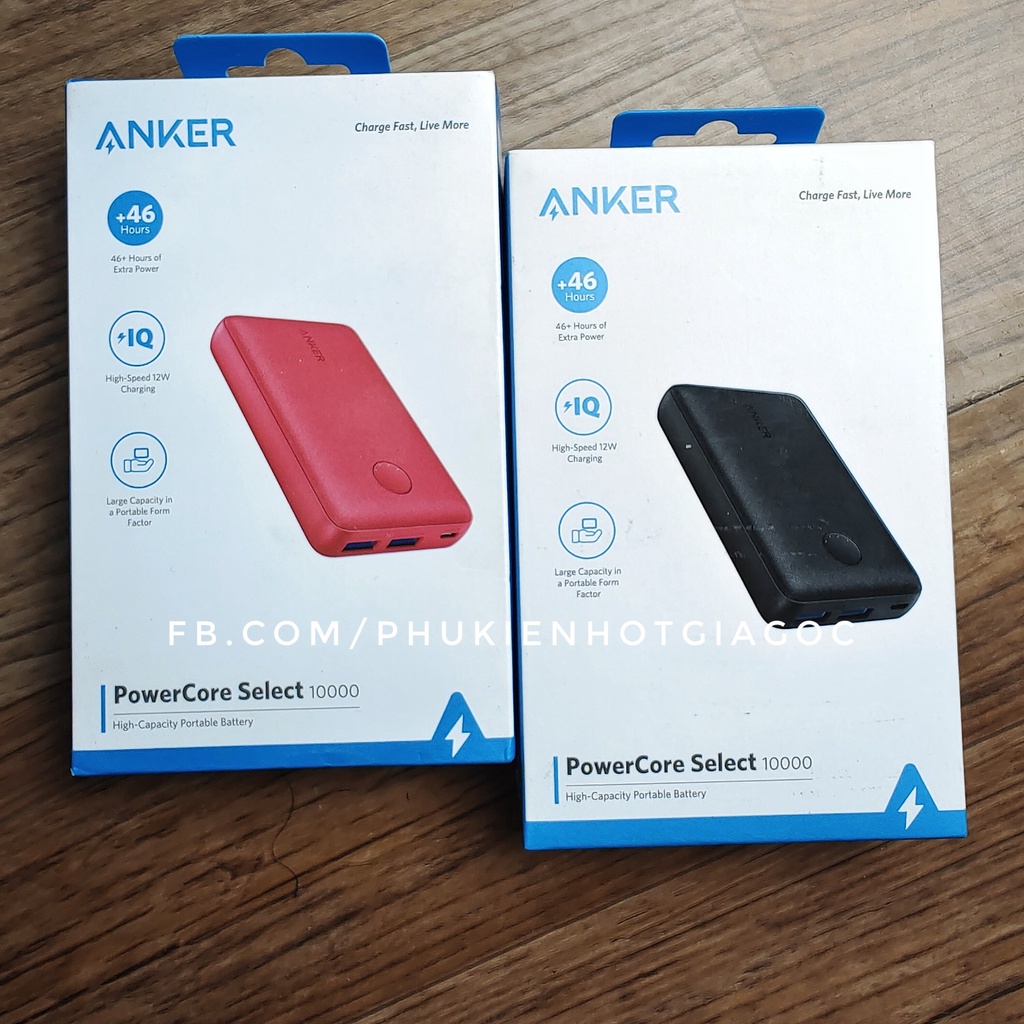 Pin sạc dự phòng Anker PowerCore select dung lượng 10000 mAh A1223