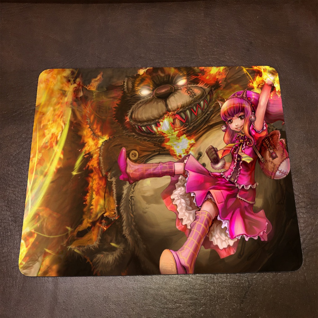 Lót chuột máy tính League of Legends TIBBERS - Mẫu 1 Mousepad cao su êm ái, nhận in theo yêu cầu