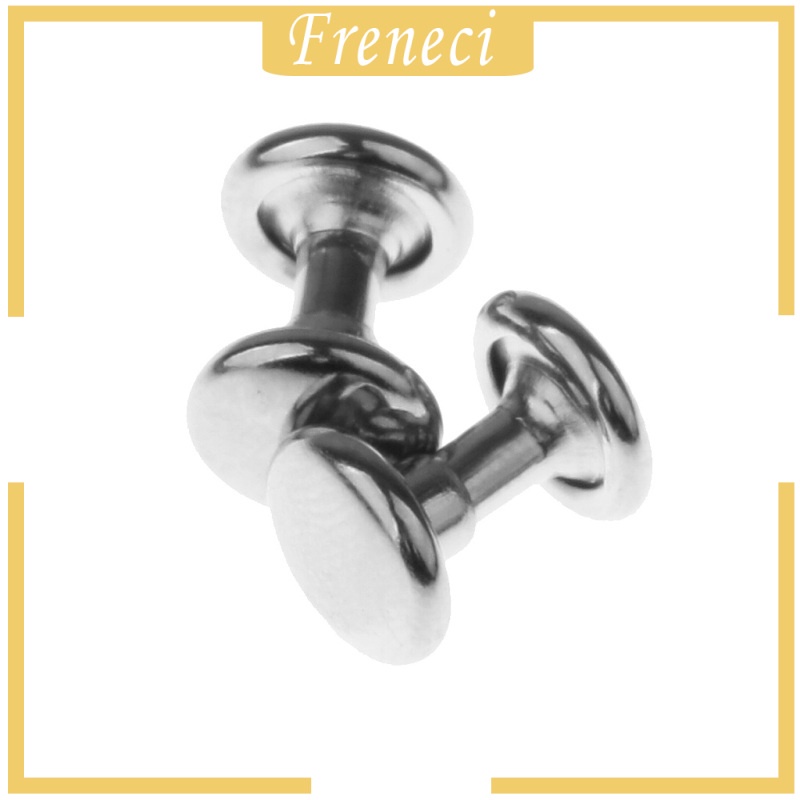 Set 100 Đinh Tán Hai Đầu Màu Bạc 6Mm X 4Mm 6Mm X 5Mm Chuyên Dụng Sửa Chữa Đồ Da