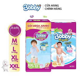 Tã quần bobby mega jumbo m124 / l108 / xl96 / xxl88