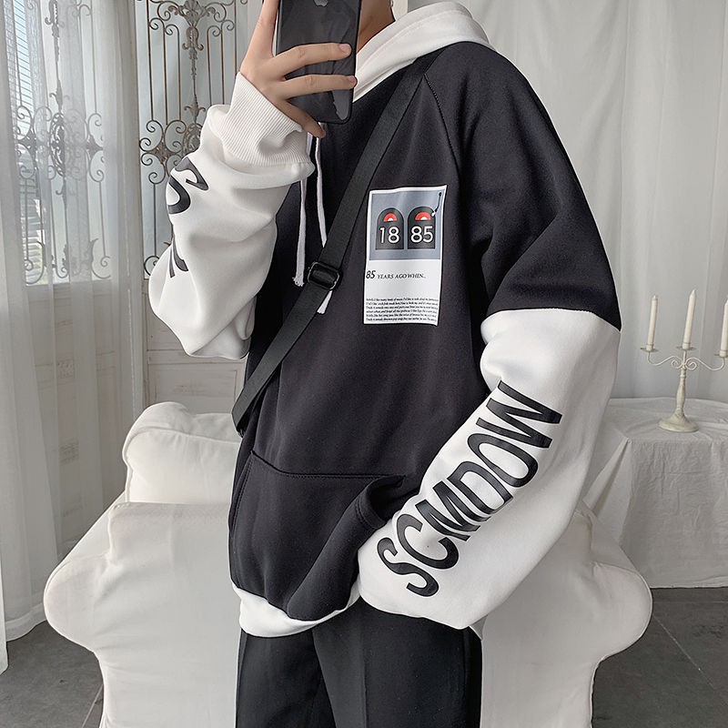 Áo Hoodie Nam Mẫu 1885 Hình In Đẹp Phối Tay Chuẩn(Trắng,Xanh,Đen,Vàng) | BigBuy360 - bigbuy360.vn