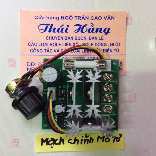 Mạch điều chỉnh tốc độ quay mô tơ 6 v-90 v /15 A