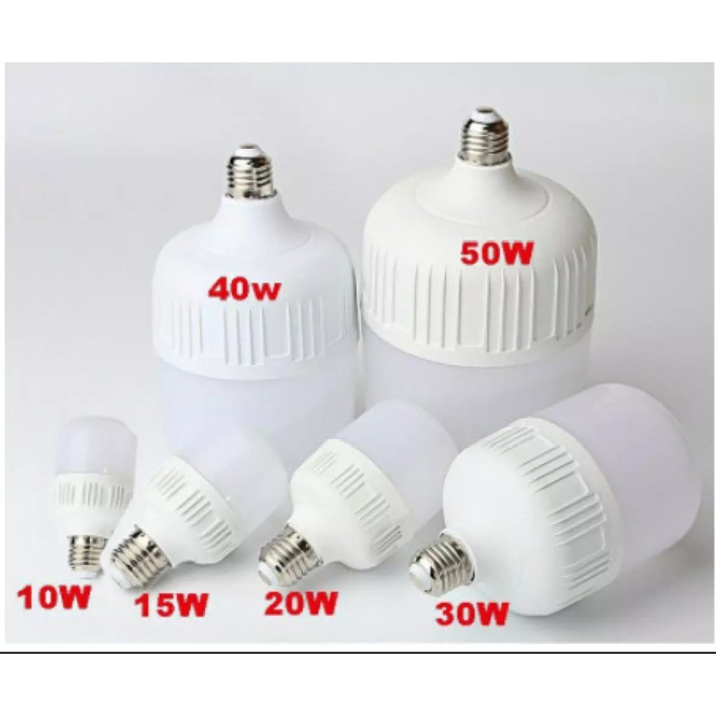 Bóng đèn LED 50w 40w 30w 20w 10w 5w siêu sáng tiết kiệm điện LED BULB TRỤ