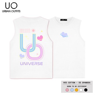 Áo Thun Ba Lỗ Nữ Nam URBAN OUTFITS In Trái Tim UO UNIVERSE BLR15 Kiểu Tank Top Form Suông Cotton 4 Chiều Local Brand