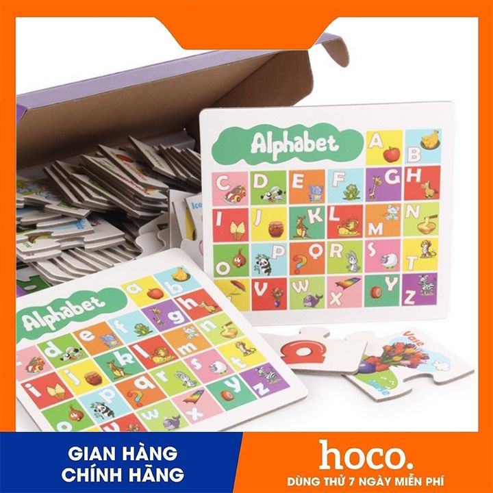 Bộ ghép hình bảng chữ cái tiếng anh cực thông minh, độc đáo cho bé từ 2 tuổi, học tiếng anh và chơi ghép hình