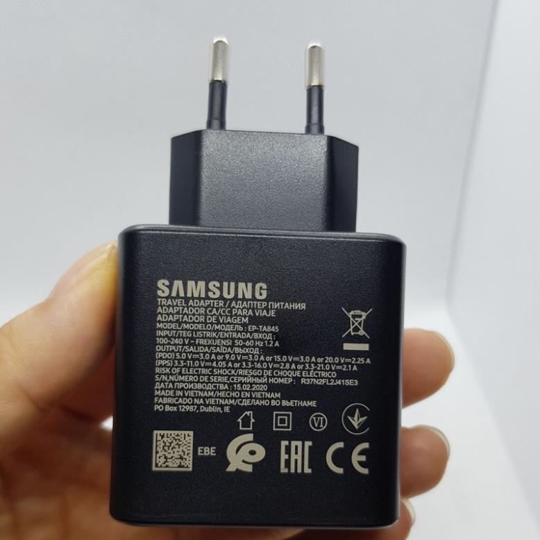 Bộ sạc nhanh Samsung 25W - Chính hãng sạc siêu nhanh Note 10 Plus/S20 Ultra Note 10 Plus 5G/Note 20/Note 20 Ultra