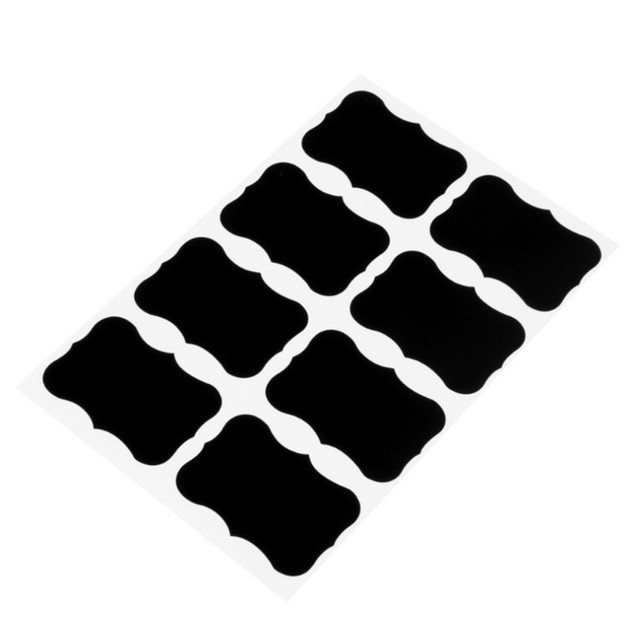 Set 40 nhãn bảng đen dán lọ đựng nhà bếp