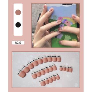 [Hàng mới về] Hộp 24 móng giả họa tiết độc đáo dùng trang trí móng R033