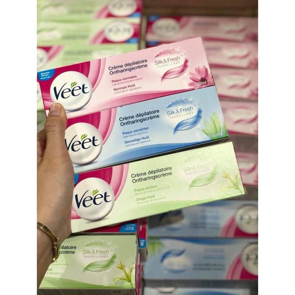 Kem Tẩy Lông Veet Silky Fresh Hair Removal Cream 100ml