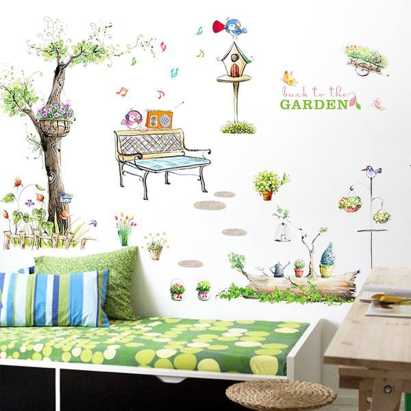 Decal dán tường công viên