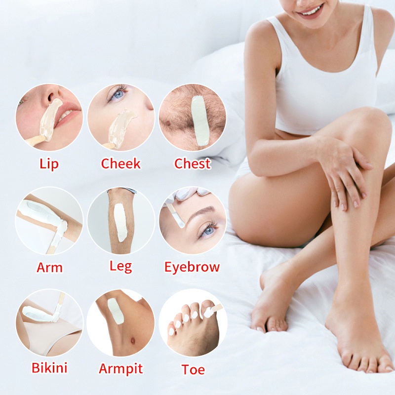 Sáp wax lông cao cấp siêu bám lông hương sữa dừa ( trong suốt và coconut)