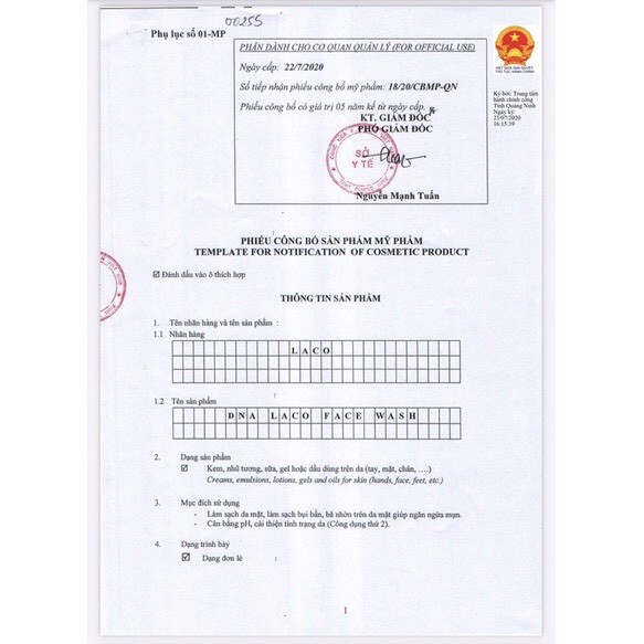 [XÃ HÀNG + QUÀ 30K] Sữa rửa mặt làm sạch da - cấp ẩm - mờ nám - chống lão hoá da DNA Cá Hồi Laco tặng bông tẩy trang | BigBuy360 - bigbuy360.vn