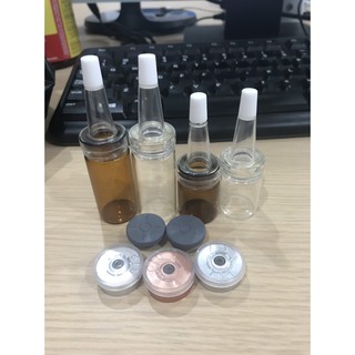Chai lọ chiết serum 5ml/10ml, chai nhọn chiết tinh chất bộ 3 nút