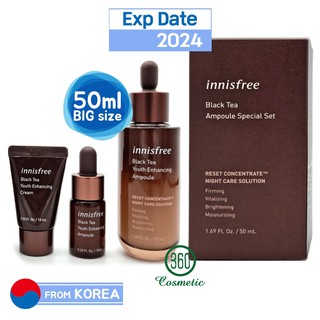 Bộ Dưỡng Phục Hồi Da, Chống lão Hóa Từ Trà Đen Innisfree Black Tea Enhancing Special Set