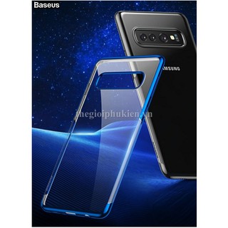 Ốp lưng silicon viền màu SamSung S10+ Plus chính hãng Baseus