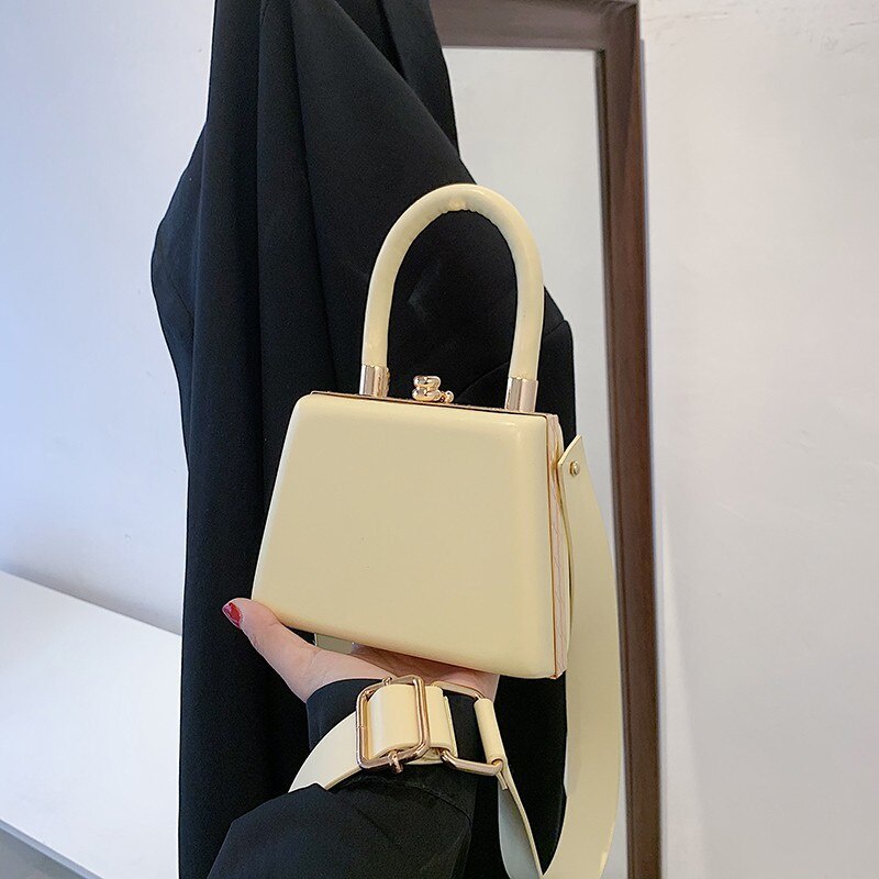 Túi xách da PU JASMIN NOIR cỡ nhỏ phong cách thời trang đơn giản sang trọng có dây đeo cho nữ