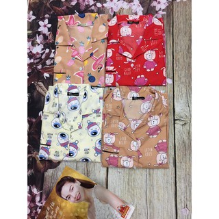 combo 2bo ngan pijama kate thai
