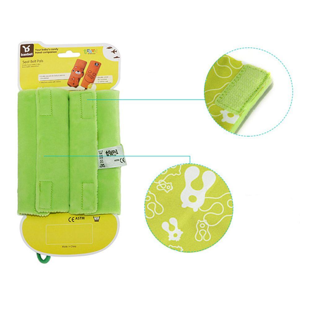 Vỏ Bọc Bảo Vệ Vai Gắn Dây Đai An Toàn Xe Đẩy Em Bé Màu Trơn Hình Sư Tử / Gấu