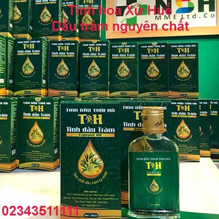 Tinh chất dầu tràm nguyên chất xứ Huế Tinh dầu tràm năm gân xứ Huế Thái Hà