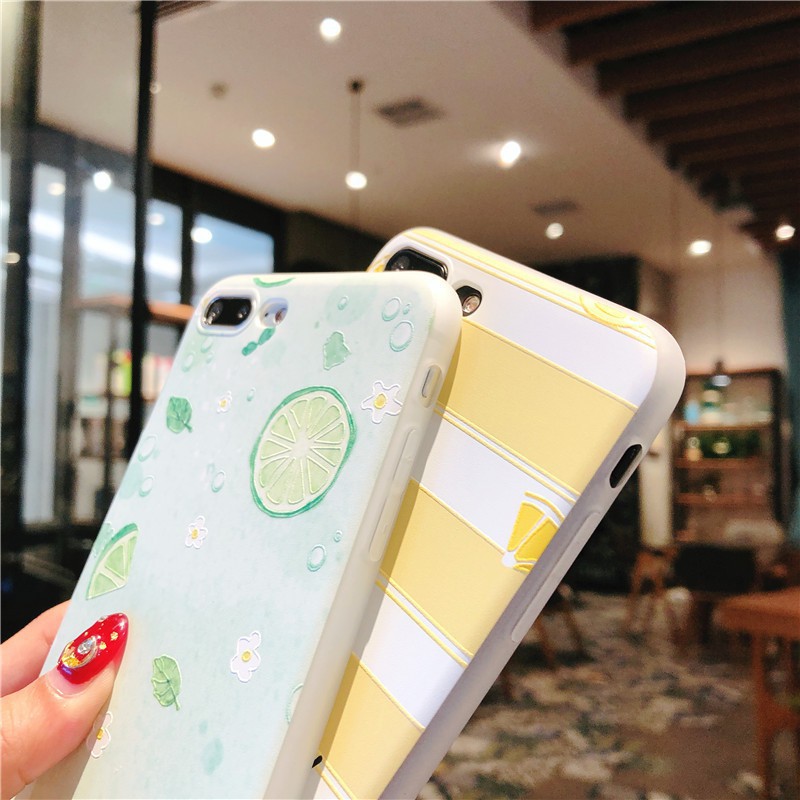 Ốp lưng iPhone Hoạ tiết chanh xanh thanh mát ip 6 6s plus 7 8 plus x xr xs max 11 pro max 12promax 12mini (a43a)