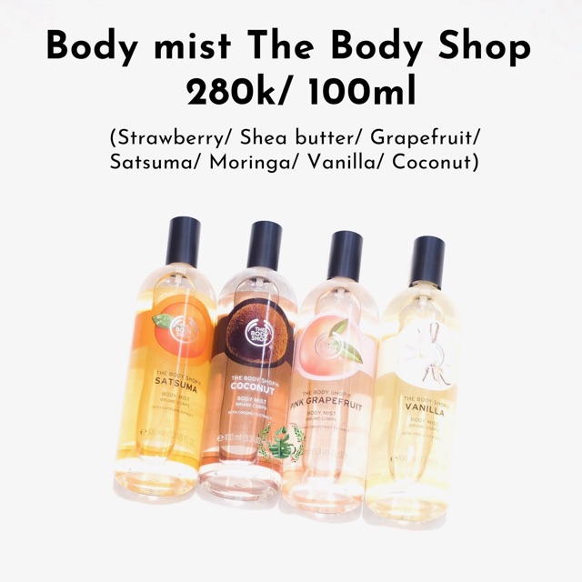 [Mã COS2704 giảm 8% đơn 250K] Xịt thơm cơ thể BODY FRAGRANCE MIST THE BODY SHOP | BigBuy360 - bigbuy360.vn