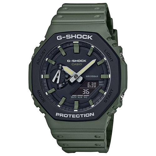 Đồng hồ nam Casio G-Shock GA-2110SU-3A custom AP Royal Oak, Silver x Green, hàng chính hãng, bảo hành 05 năm