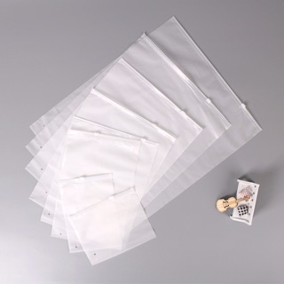 Túi zip khoá lụa mờ đựng quần áo, phụ kiện dẻo dai bền tiện dụng, túi đựng đồ khi đi du lịch không thấm nước