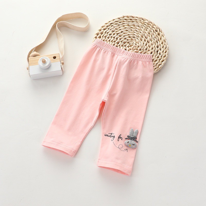 (minqate) Set 3 Quần Legging Lửng Cho Bé Gái Cực Xinh Hàng Quảng Châu Cao Cấp