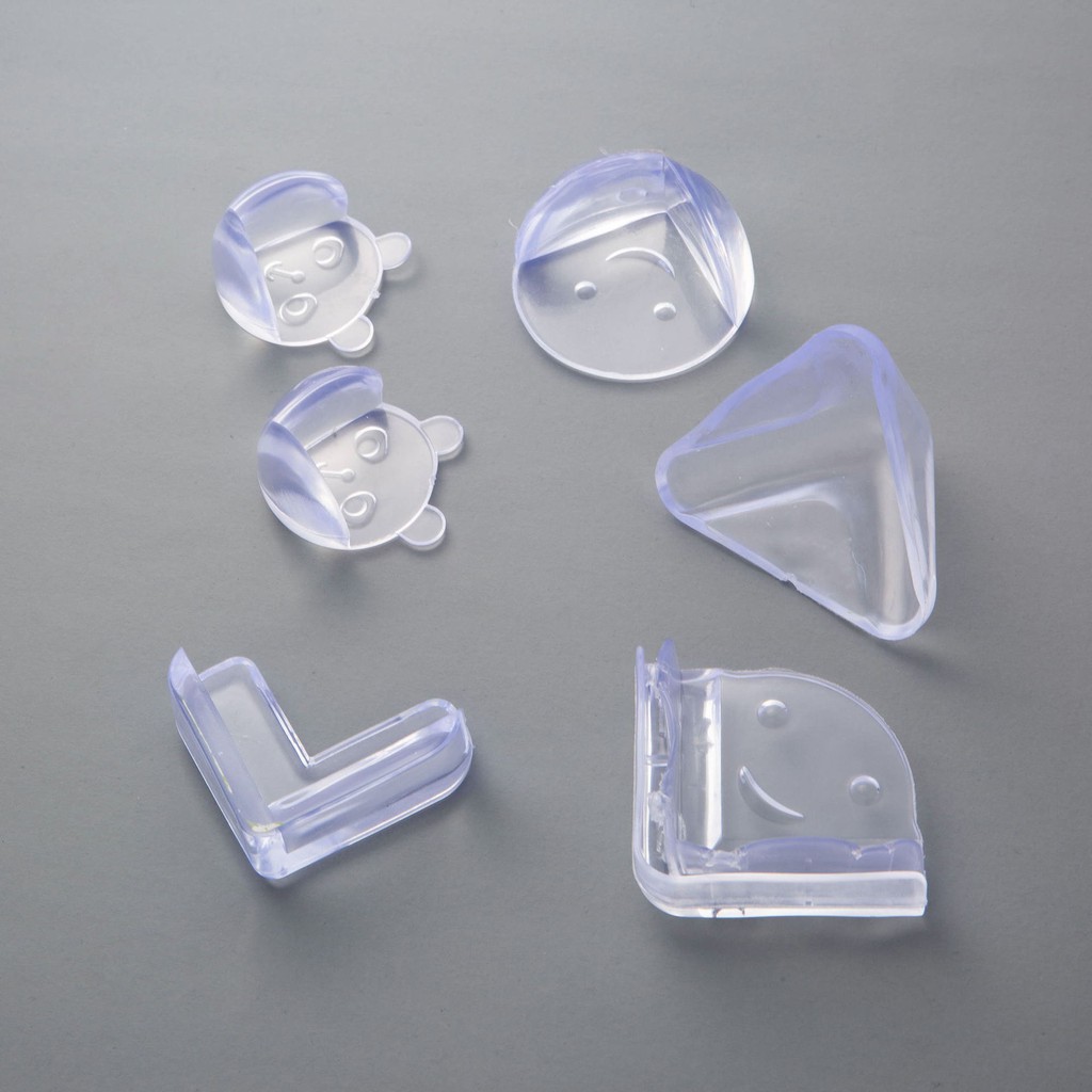 [❌GIÁ SỈ❌] Bộ 4 Miếng Dụng Cụ Silicone Chặn Và Bịt Góc Bàn Tủ Cửa Bảo Vệ Bé 88258