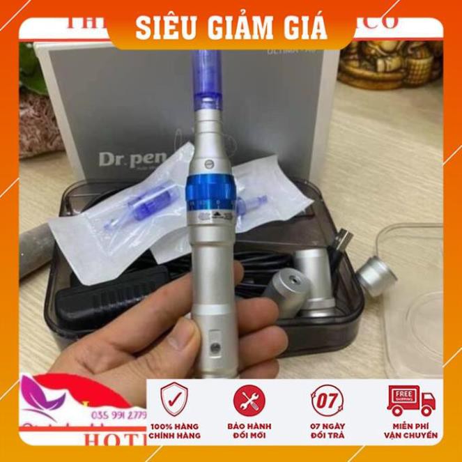 Máy Vi Kim Dr Pen A6🎈 Chính Hãng Mới Nhất 2021 🎈 Bh 12🎈 2 cục pin tích điện