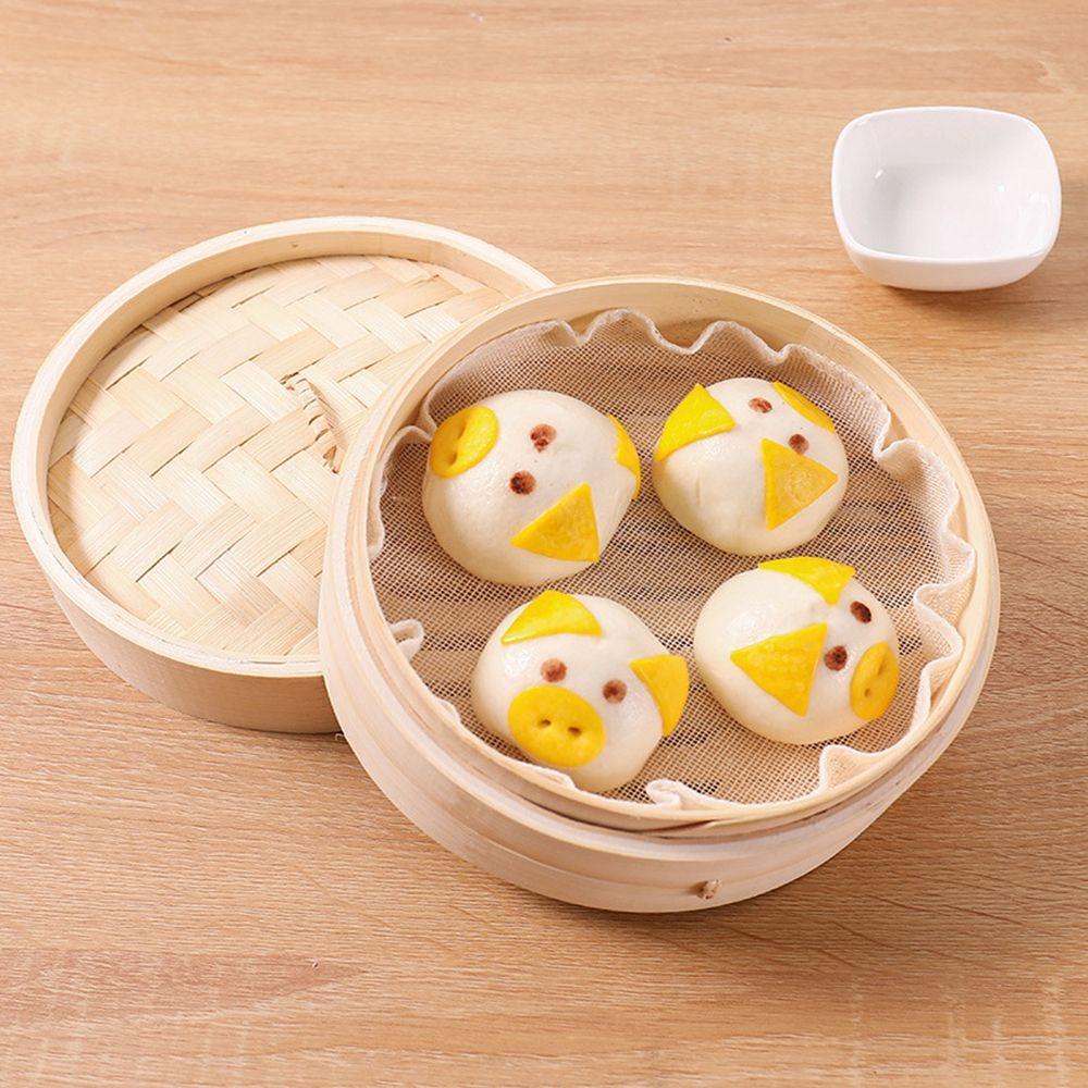 Tấm Vải Cotton Lót Nồi Hấp Bánh Bao Hình Tròn Tiện Dụng
