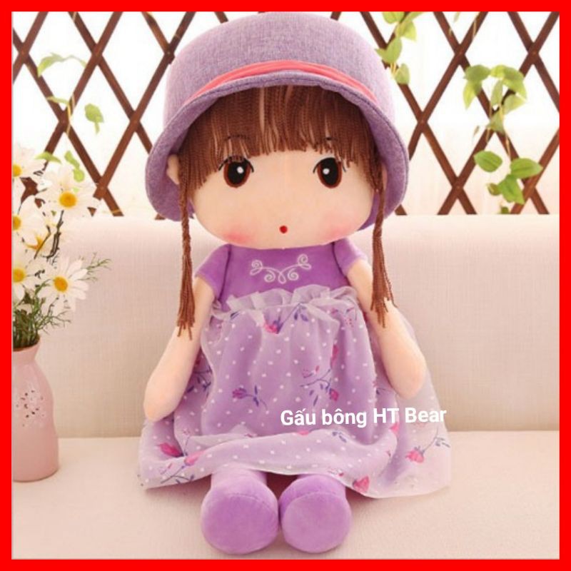 Búp bê nhồi bông đội mũ xinh xắn 60cm,45cm