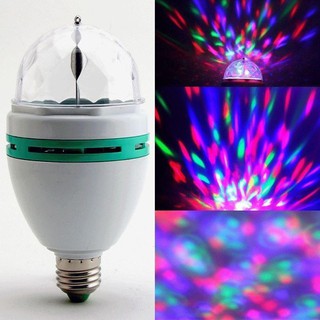 Đèn Led Xoay 7 Màu Đui xoáy E27 (TẶNG ĐUI CẮM)