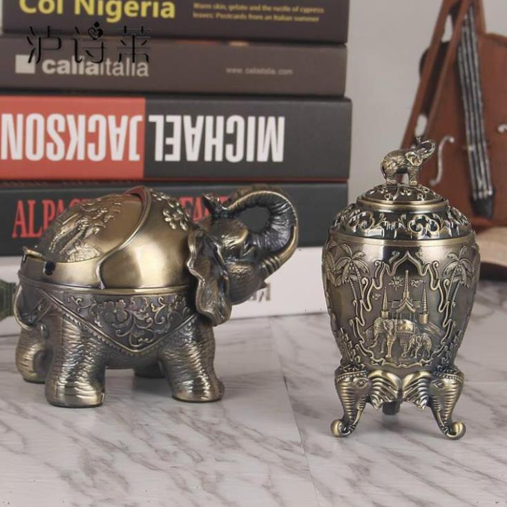 Lọ đựng tăm đồng giả cổ