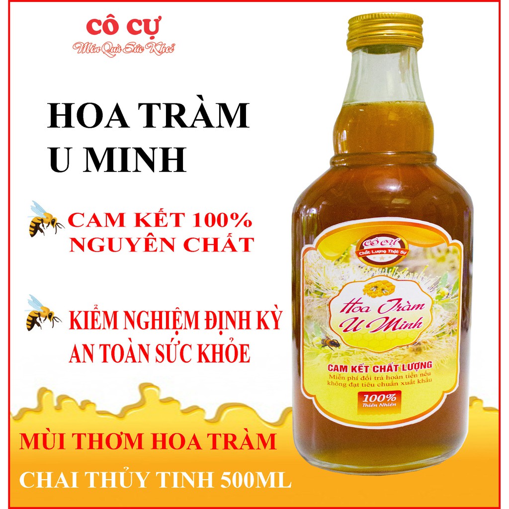 Mật ong hoa tràm Cô Cự 500ml