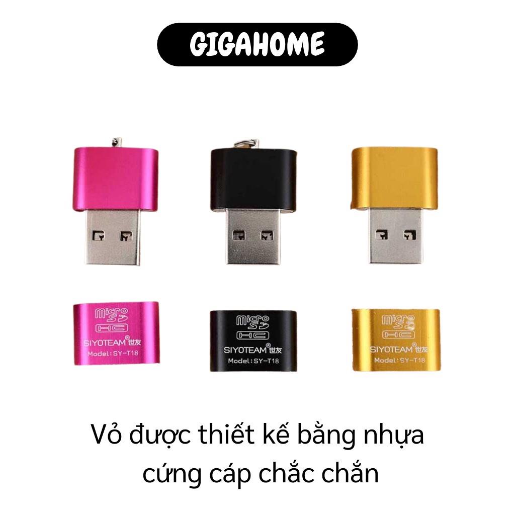 Đầu Đọc Thẻ Nhớ GIGAHOME Đầu Đọc Thẻ Nhớ USB 2.0 Mini, Tốc Độ Truy Cập Lên Tới 480Mbps 7282