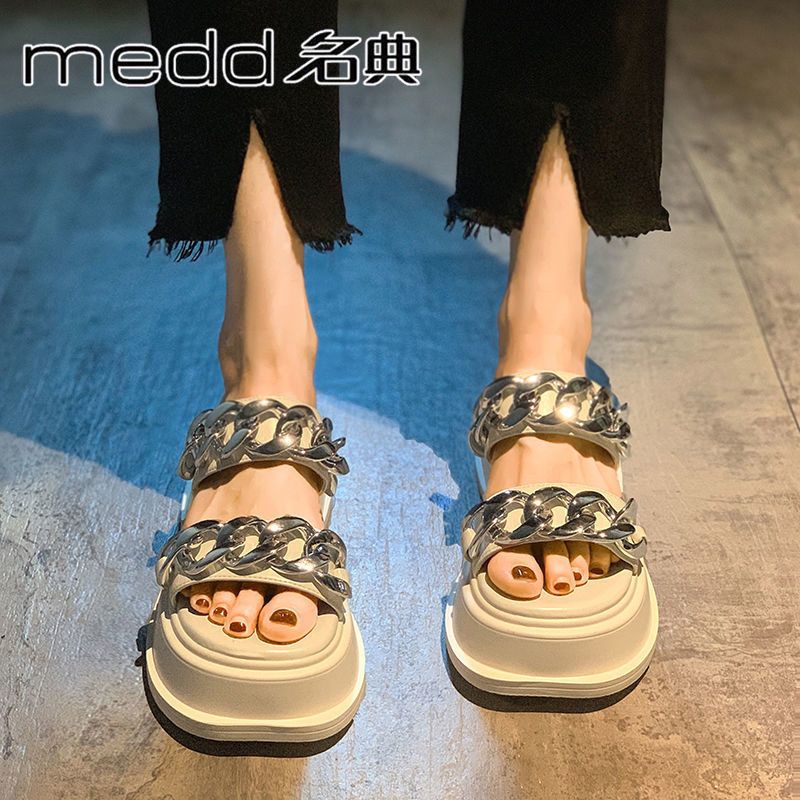 Sandal Đế Dày Chống Trượt Thiết Kế Mới Thời Trang Dành Cho Mùa Hè